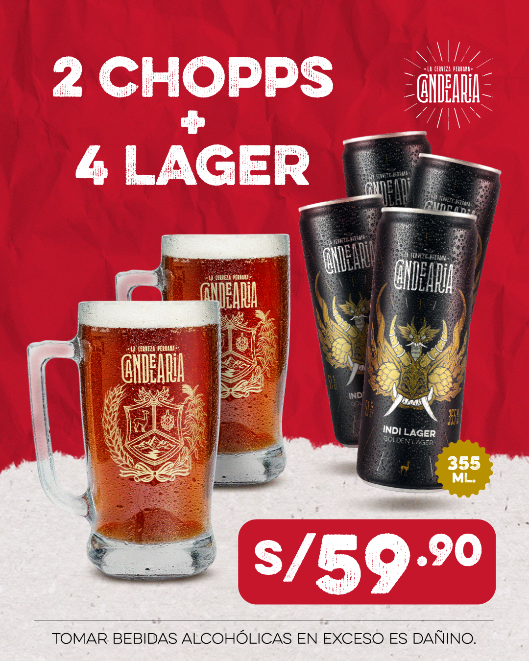 Pack Lager + Chopp