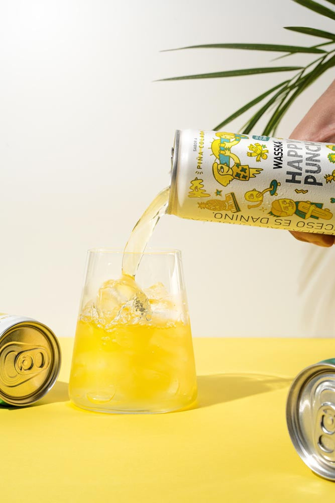 Wasska Happy Punch Piña Colada - Lata 355ml