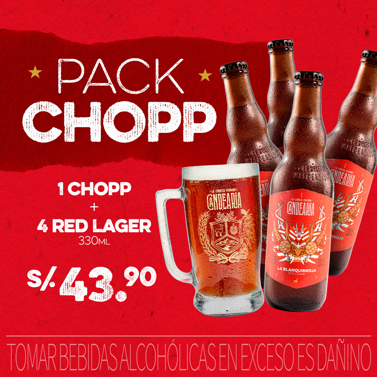 PACK CHOPP Blanquirroja