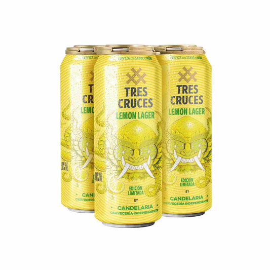 Tres Cruces LEMON LAGER by Candelaria - lata 473ml